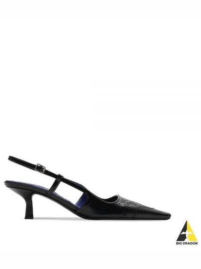 Chisel Slingback Heels Black - BURBERRY - BALAAN 2