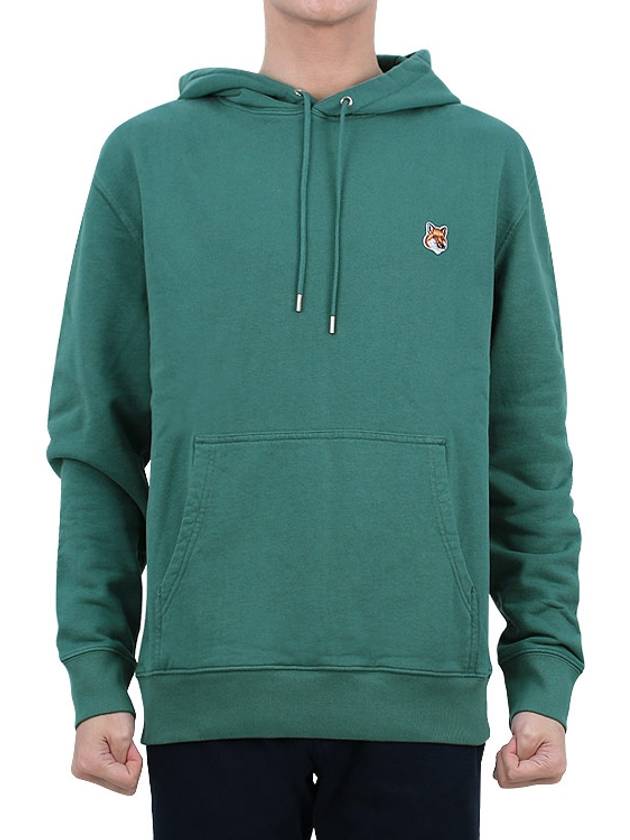 Fox Head Patch Regular Hoodie Teal Grey - MAISON KITSUNE - BALAAN 2