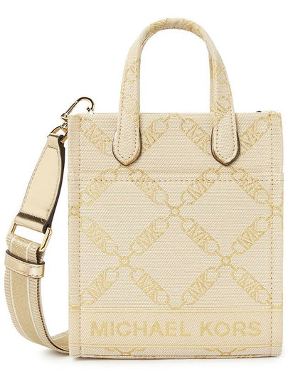 Gigi Monogram Pattern Jacquard Cross Bag Natural - MICHAEL KORS - BALAAN 2