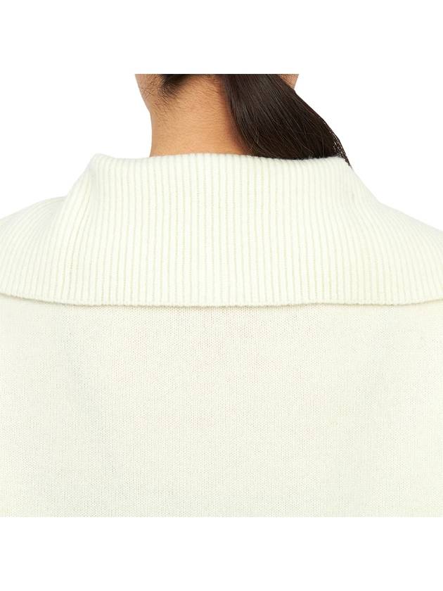 Women's Gwyther Collar Knit Top Ivory - STUDIO NICHOLSON - BALAAN 8