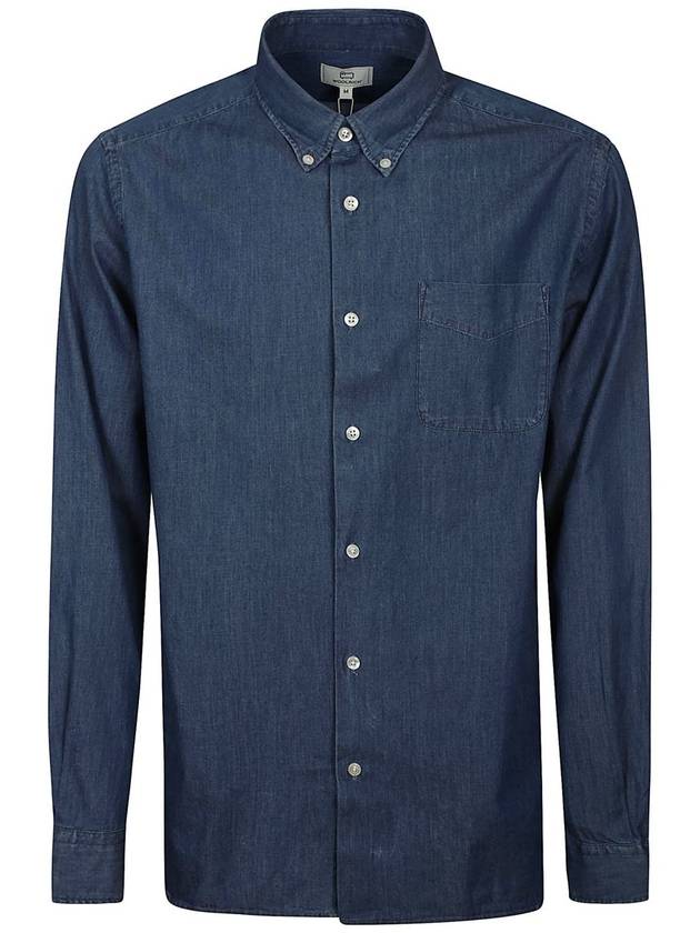 Woolrich Classic Indigo Shirt Clothing - WOOLRICH - BALAAN 1