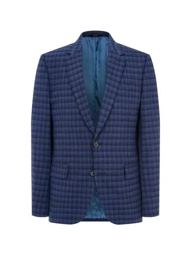 Checked wool no cheat single jacket light navy 271525 - PAUL SMITH - BALAAN 1