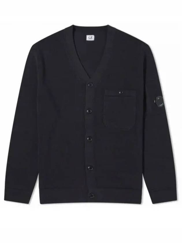 Lens Detail Cotton Cardigan Navy - CP COMPANY - BALAAN 2