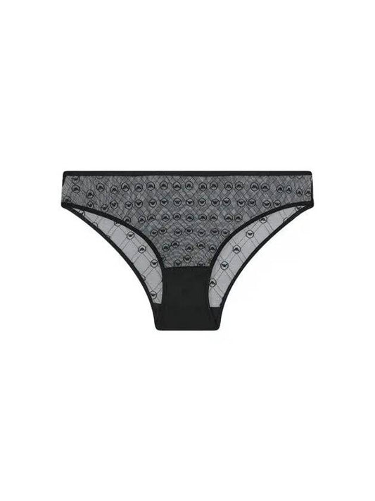 UNDERWEAR Women s Eagle Pattern Mesh Briefs Black 271637 - EMPORIO ARMANI - BALAAN 1