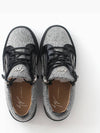 Women's May London Glitter Silver Black Sneakers RW70005 006 - GIUSEPPE ZANOTTI - BALAAN 3