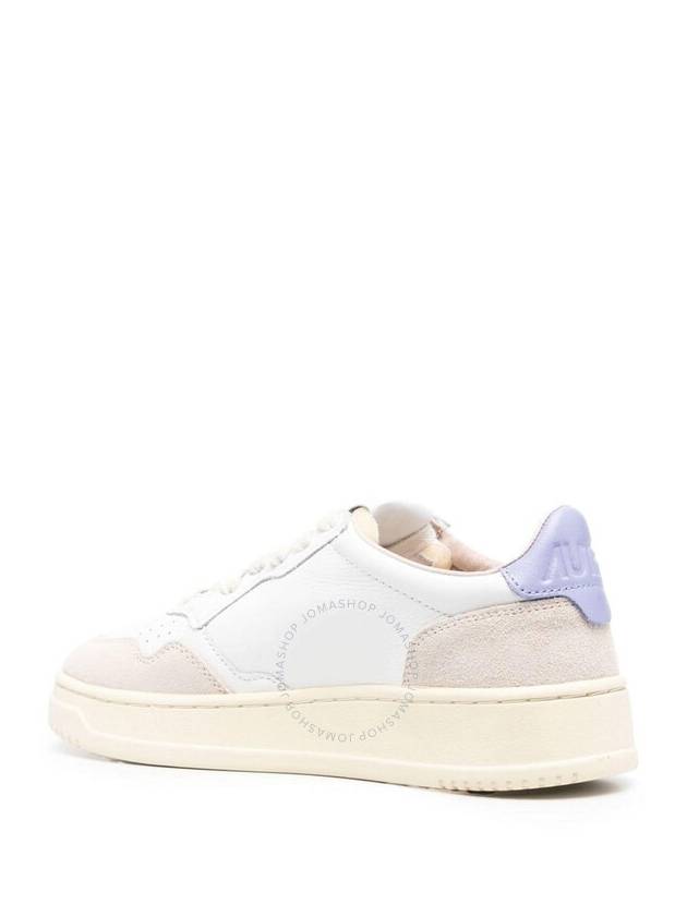 Medalist Suede Purple Tab Low Top Sneakers White - AUTRY - BALAAN 4