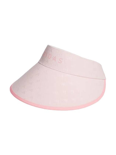 All Over Logo Wide Visor Pink - ADIDAS - BALAAN 1