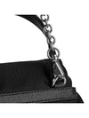 Triangle Logo Re Nylon Chain Mini Backpack Black - PRADA - BALAAN 9