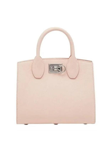 Gancini Studio Box Tote Bag Pink - SALVATORE FERRAGAMO - BALAAN 1