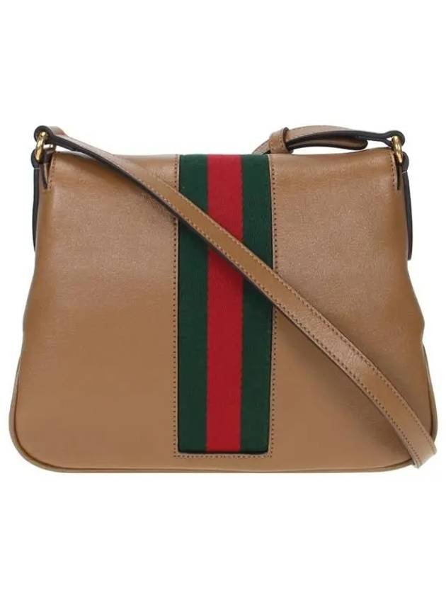 Double G Web Small Shoulder Bag Brown - GUCCI - BALAAN 5