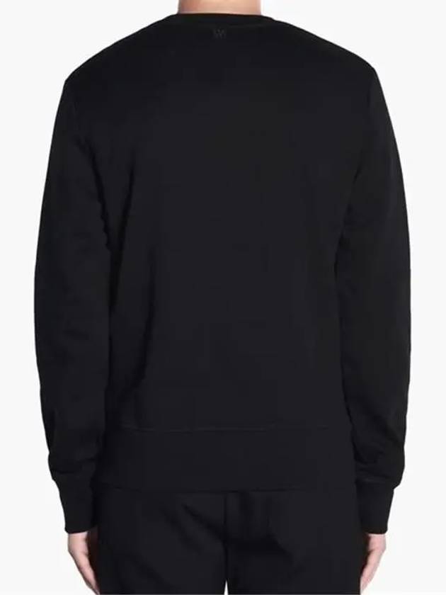 Men's Logo Cotton Sweatshirt Black H17J023 730 001 - AMI - BALAAN 4