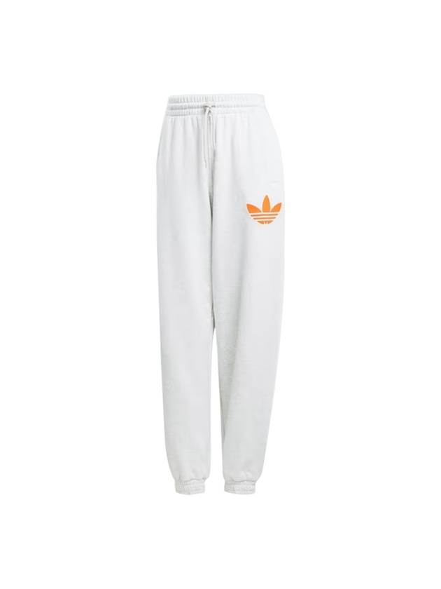 Pearl Trefoil Cuffed Track Pants Light Gray - ADIDAS - BALAAN 1