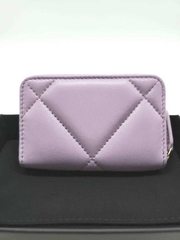 19 Zipper card wallet lambskin light purple AP0949 - CHANEL - BALAAN 3