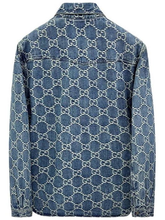 23SS GG jacquard denim jacket 713911 4632 - GUCCI - BALAAN 2