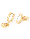 Miller Huggie Hoop Earrings Gold - TORY BURCH - BALAAN 4