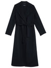 Poldo Wool Single Coat Midnight Blue - MAX MARA - BALAAN 1