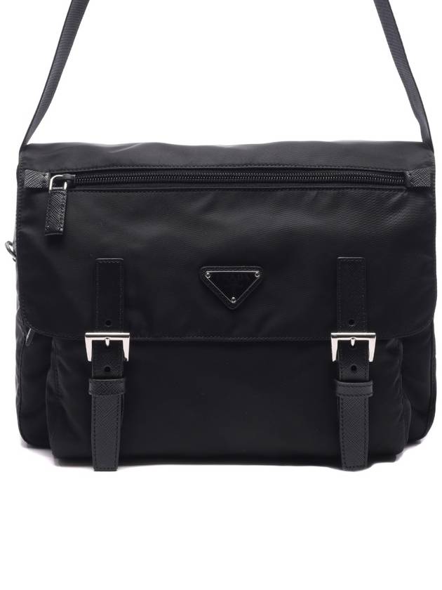 Triangle Logo Cross Bag Black - PRADA - BALAAN 2