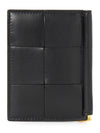 Cassette Leather Money Clip Black - BOTTEGA VENETA - BALAAN 3