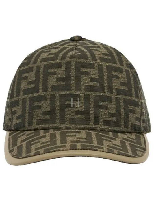 FF Monogram Ball Cap Brown - FENDI - BALAAN 2