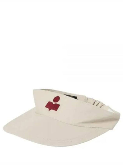 Embroidered Logo Visor Cap Ivory - ISABEL MARANT - BALAAN 2