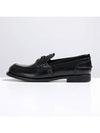 Brushed Leather Penny Loafers Black - MIU MIU - BALAAN 4