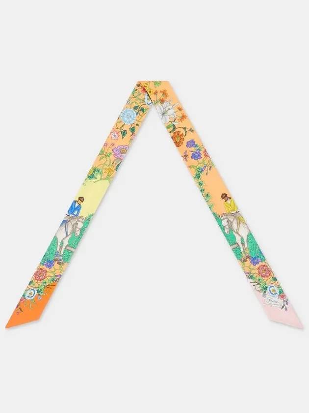 All over Flora Print Silk Neck Bow 816715 3G001 5967 - GUCCI - BALAAN 3