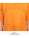 Embroidered Logo Short Sleeve T-Shirt Orange - BURBERRY - BALAAN 9