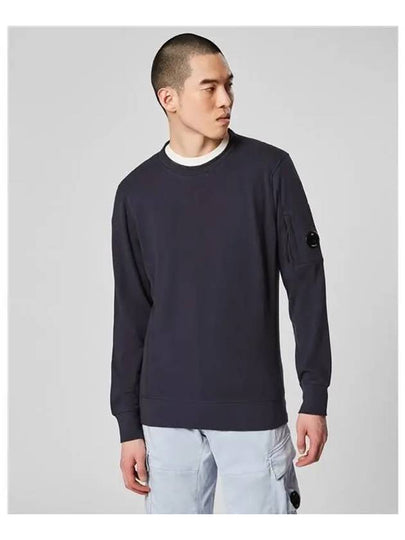 Lens Waffen Crew Neck Sweatshirt Navy - CP COMPANY - BALAAN 2