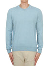 Crew Neck Cashmere Knit Top Pale Blue - MAISON MARGIELA - BALAAN 2