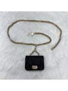 Women s Boy Mini Bag Caviar Leather Belt Black Silver - CHANEL - BALAAN 7