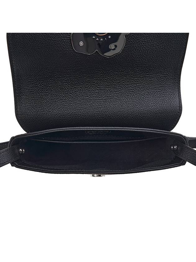 Boke Flower Leather Shoulder Bag Black - KENZO - BALAAN 11