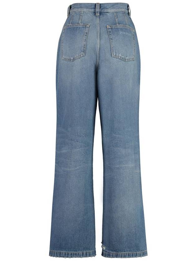 Denim Straight Pants PWYB027S24DEN0024040 Light Blue - PALM ANGELS - BALAAN 3