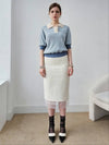 Pique collar knit sky blue Pique collar knit - PRETONE - BALAAN 5