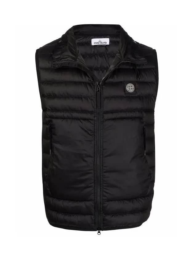 Wappen Patch Ripstone Nylon Padding Vest Black - STONE ISLAND - BALAAN 2