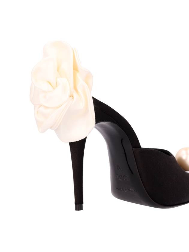 SATIN FLOWER HEEL MULES - MAGDA BUTRYM - BALAAN 4