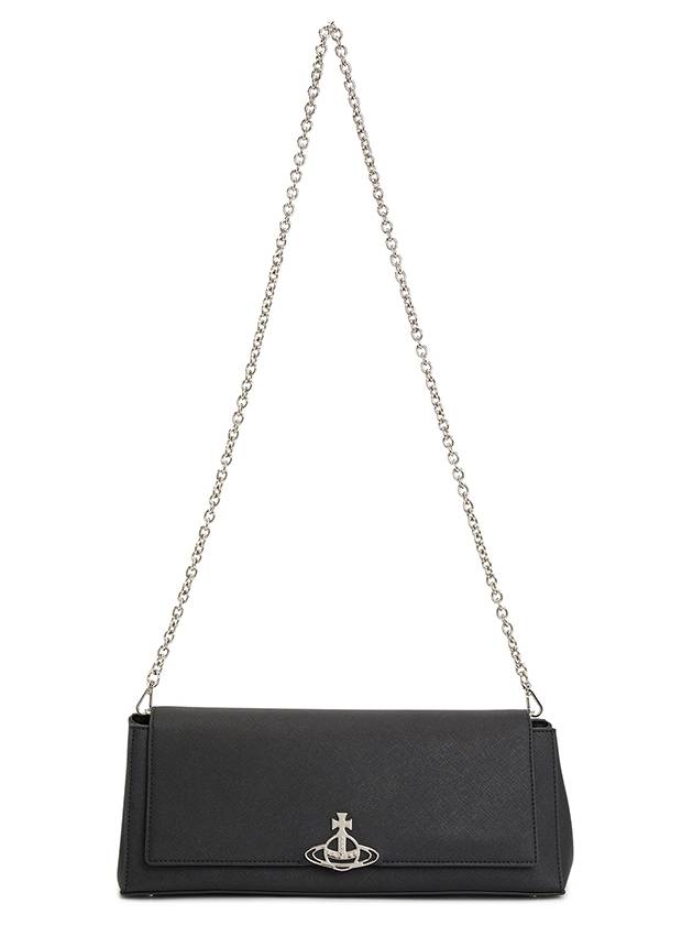 Hazel Large Shoulder Bag Black - VIVIENNE WESTWOOD - BALAAN 7