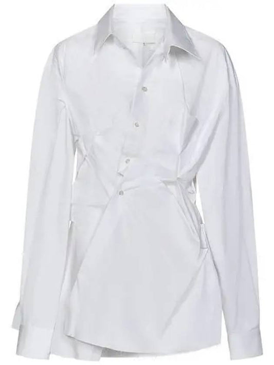 Poplin Drape Shirt White S29DL0213M35014100 - MAISON MARGIELA - BALAAN 2