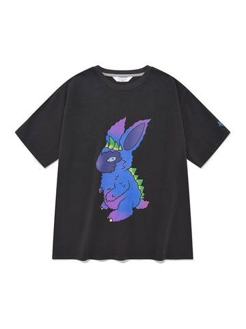 Sofubi TeeCharcoal Unisex Graphic Short Sleeve T-Shirt Charcoal - PHOS333 - BALAAN 1