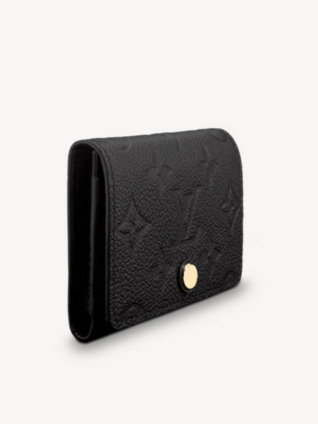 Monogram Embossed Leather Business Card Wallet Black - LOUIS VUITTON - BALAAN 5