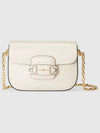 Horsebit 1995 Leather Mini Shoulder Bag White - GUCCI - BALAAN 2