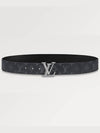 Men's LV Pyramide 40MM Leather Belt Black - LOUIS VUITTON - BALAAN 2