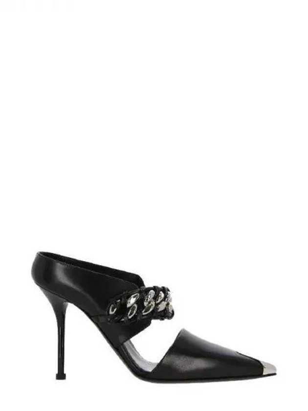 Punk braid chain leather heel 270598 - ALEXANDER MCQUEEN - BALAAN 1