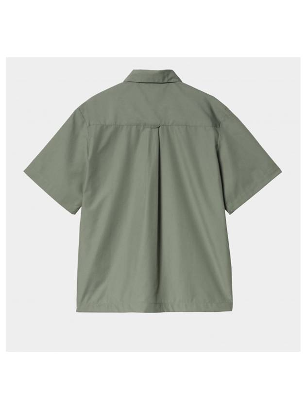 Logo Patch Cotton Blend Short Sleeve Shirt Park Green - CARHARTT WIP - BALAAN 3