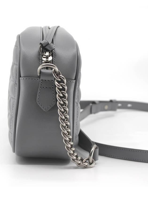 GG Marmont Matelasse Small Shoulder Bag Grey - GUCCI - BALAAN 3