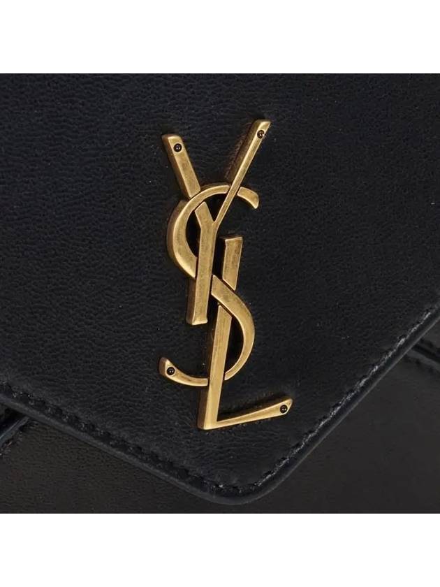 Women's Monogram Gabi Quilted Chain Shoulder Bag Black - SAINT LAURENT - BALAAN 7