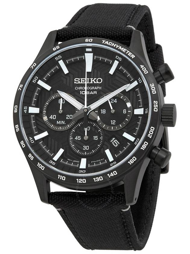 Seiko Chronograph Quartz Black Dial Men's Watch SSB417P1 - SEIKO - BALAAN 1