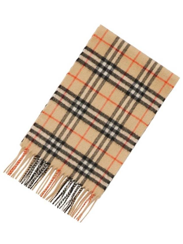 Kids Vintage Check Cashmere Muffler Beige - BURBERRY - BALAAN 2