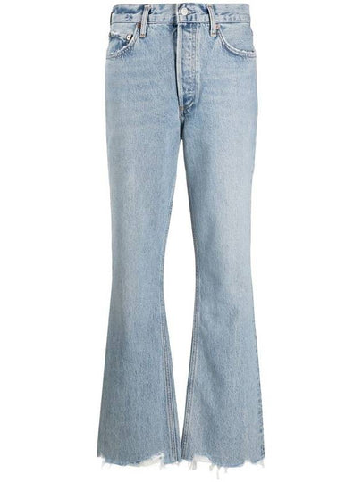 Mid Rise Frayed Hems Bootcut Jeans Blue - AGOLDE - BALAAN 2