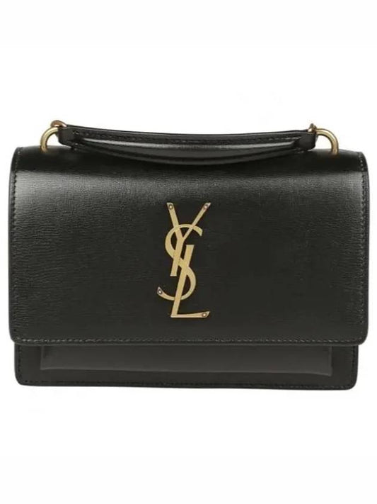 Sunset Chain Wallet Cross Bag Black - SAINT LAURENT - BALAAN 2