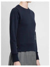 Engineered 4 Bar Stripe Loopback Jersey Knit Crewneck Sweatshirt Navy - THOM BROWNE - BALAAN 6